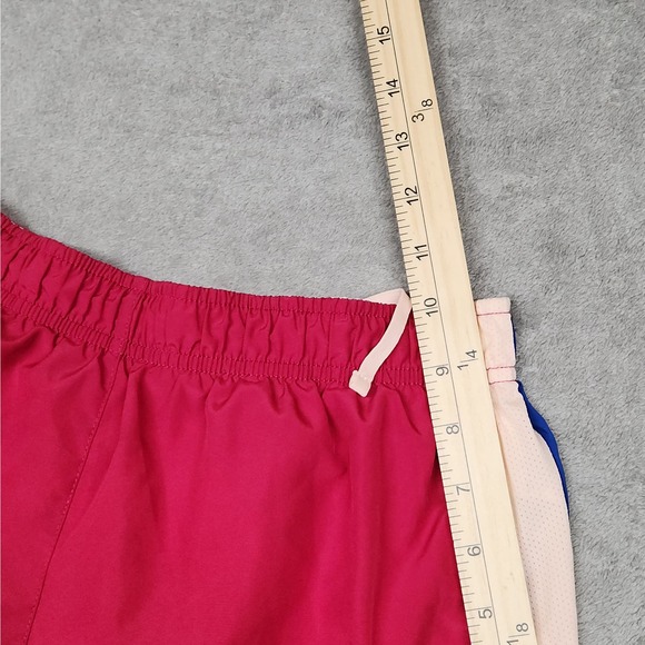 Nike Women's Dri-Fit Hot Pink Blue Athletic Short Shorts Size Small - Picture 4 of 5